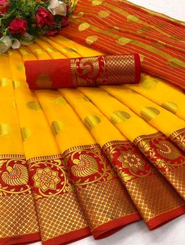 Banarasi Silk  Charvi Graceful Sarees - Gold