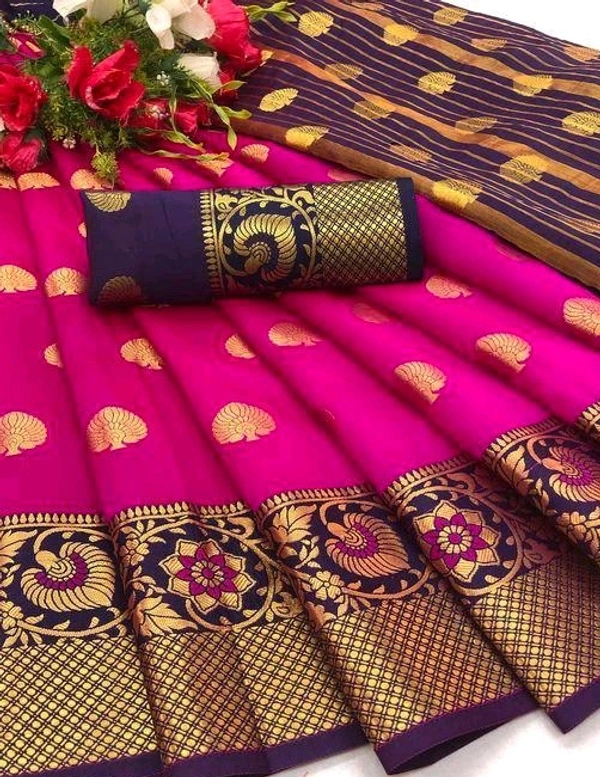 Banarasi Silk  Charvi Graceful Sarees - Purple Pizzazz