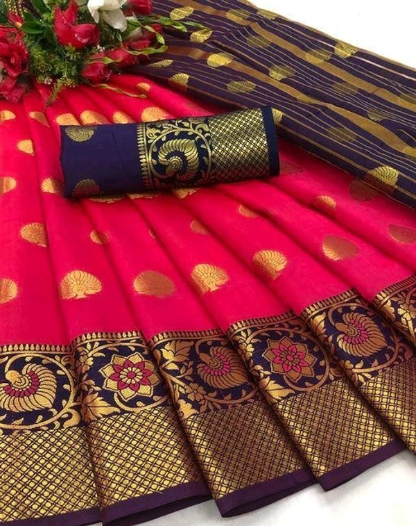 Banarasi Silk  Charvi Graceful Sarees - Wild Watermelon