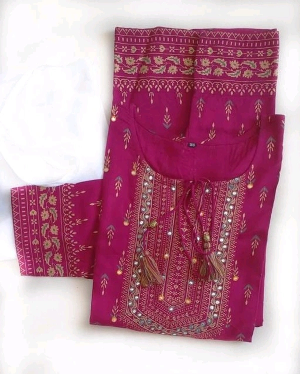 Rayon KURTI - Violet Eggplant, XXL