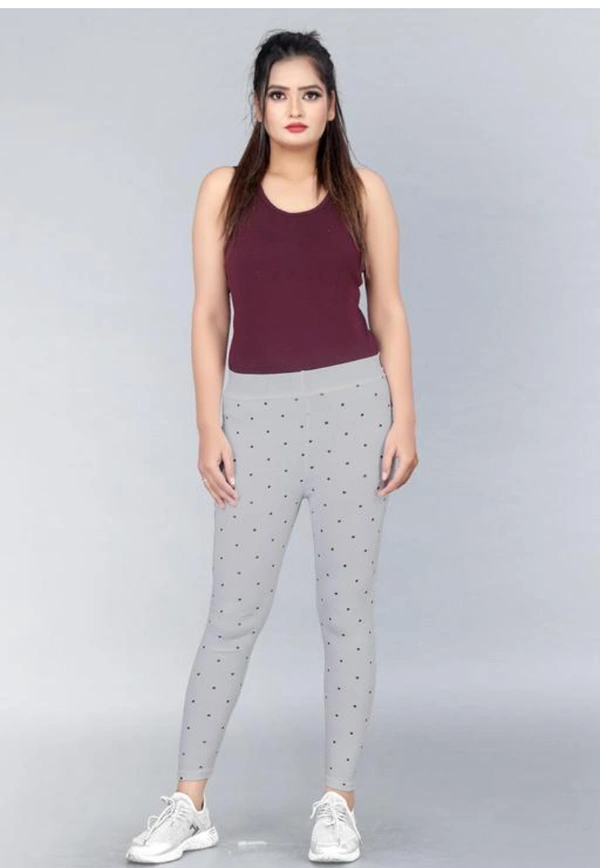 Trendy Women's Jaggings Pack Of 3  - 26, Gulf Blue, Cotton Blend