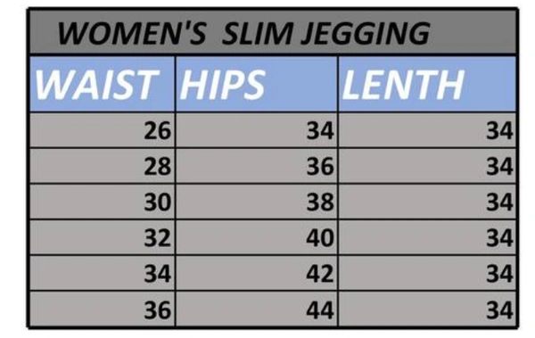 Trendy Women's Jaggings Pack Of 3  - 26, Gulf Blue, Cotton Blend