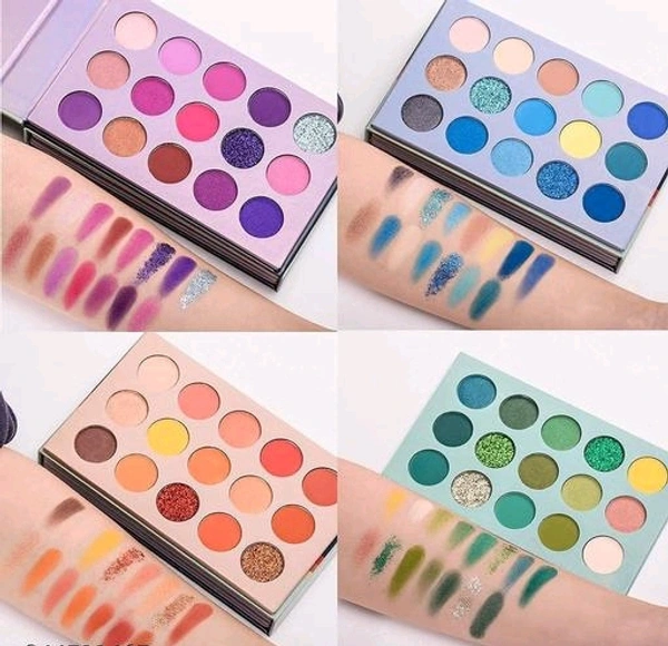 Eyeshadow Palette 60 Color Makeup Palette Highlighters Eye Make Up High Pigmented Professional Mattes & Shimmery Finish – Multicolor , 5 in 1 Red Edition Matte Finish Lipsticks +fine quality 3pcs mang tika (combo)