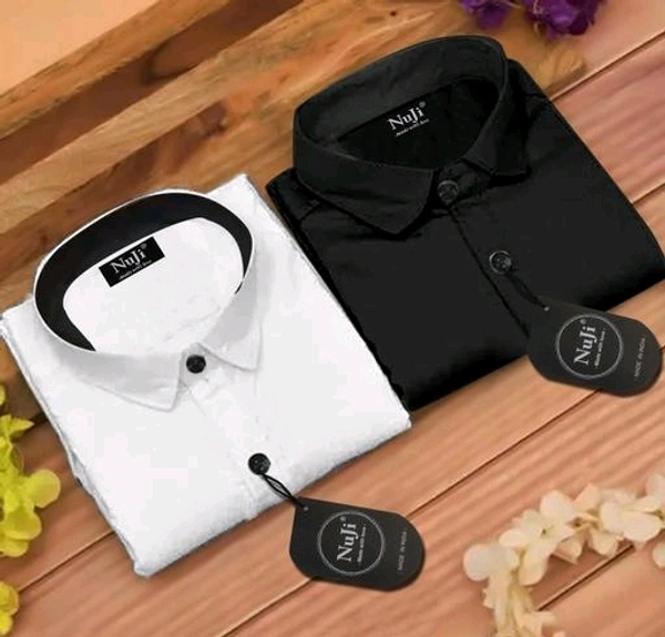 Cotton Blend  Fancy Graceful Men Shirts - XL, White, Cotton Blend