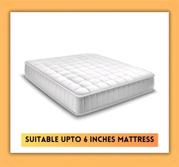 Cotton Blend  Premium Cotton Mattress Cover | 6x4 Mattress Protector | Amazing Multicolor Check Design (Ayra Merchandise) - 6×4