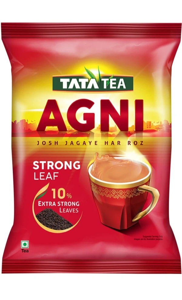 Tata TATA Agni Strong Leaf Black Tea Pouch (Chai Patti) - Red, Black Tea, 1KG