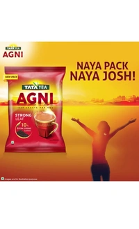 Tata TATA Agni Strong Leaf Black Tea Pouch (Chai Patti) - Red, Black Tea, 1KG