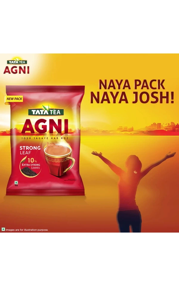 Tata TATA Agni Strong Leaf Black Tea Pouch (Chai Patti) - Red, Black Tea, 1KG