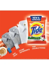 Tide Plus Double Power  Jasmine and Rose Detergent Powder  - International Orange, Free Size, 2Kg