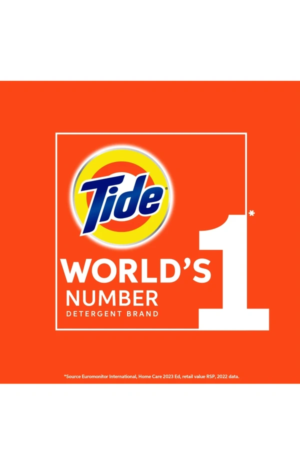 Tide Plus Double Power  Jasmine and Rose Detergent Powder  - International Orange, Free Size, 2Kg