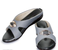 KM FOOTWEAR LHP Km New Looking Woman And Girls Fashion Flats Sandals Latest Fashion Stylish Sandals And Slippers - Bourbon, IND-4, Sandals And Sleepers