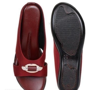 KM FOOTWEAR LHP Km New Looking Woman And Girls Fashion Flats Sandals Latest Fashion Stylish Sandals And Slippers - Bourbon, IND-4, Sandals And Sleepers