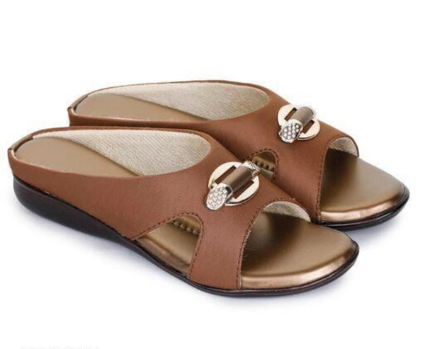KM FOOTWEAR LHP Km New Looking Woman And Girls Fashion Flats Sandals Latest Fashion Stylish Sandals And Slippers - Maroon, IND-5, Sandals And Sleepers