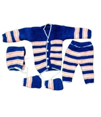 Fariya Fashion 4 Combo set wools new born baby winter wear for girls and boys , sardiyo k kapde - 340g, 0-3 months, New Born Baby Winter Wear Woolen