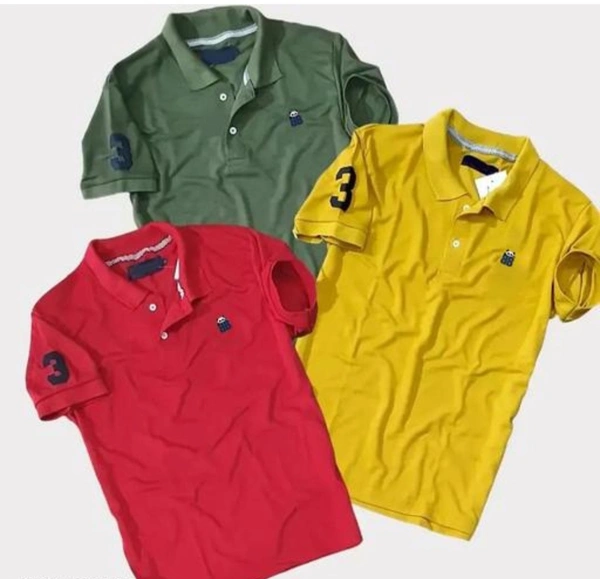 SNK Fashion  Men's Polo Neck T-shirt (Pack  of 3) - Turbo, 600(g), Xl
