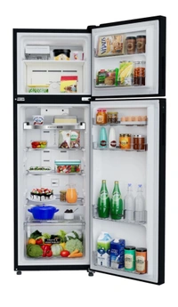 Whirlpool 259 L Frost Free Double Door 2 Star Refrigerator (Crystal Black, IF INV ELT 305GD CRYSTAL BLACK (2S)-N) - Black, Refrigerator, 40kg