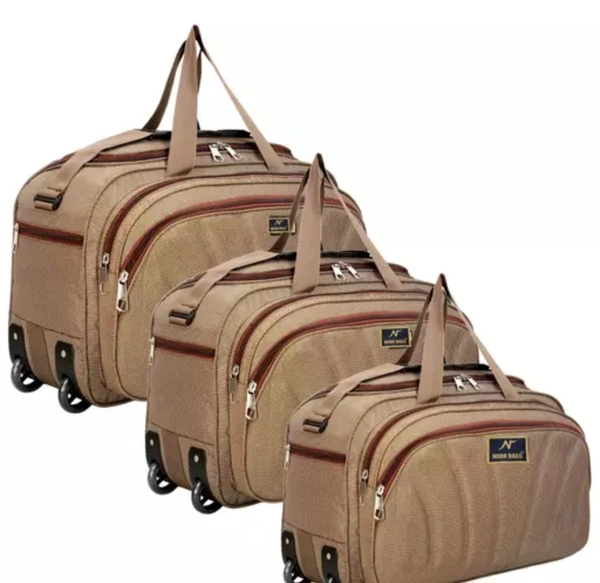 MB Fashion Combo Set of 3 Luggage Bag - (54 Cm) Unisex Expandable Flate... - Olive, S M L (Combo), Duffle Bag