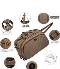 MB Fashion Combo Set of 3 Luggage Bag - (54 Cm) Unisex Expandable Flate... - Olive, S M L (Combo), Duffle Bag