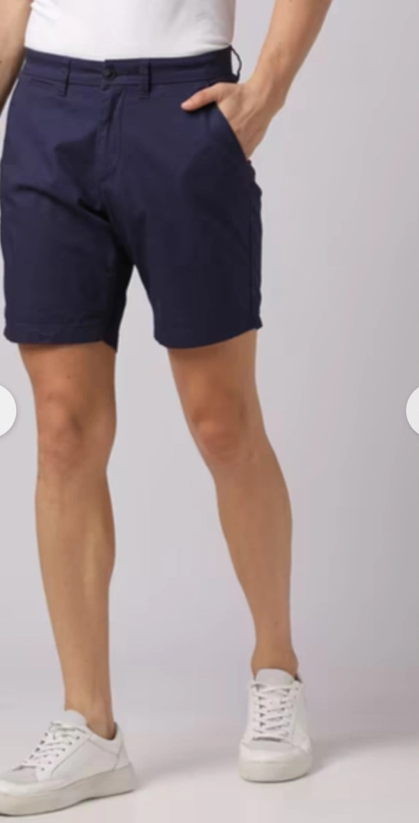 Buda Jeans Co Chino Shorts with Cord Piping at Pocket & Extended Fly Detail - Navy Blue, 36, Shorts