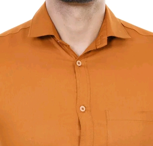 Cotton Blend  YOUTH FIRST SOLID SHIRT  - L