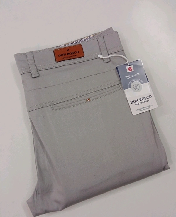 Cotton Blend  TROUSER FOR MEN - 40, Gray