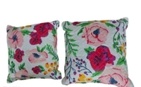 SOFT BLANKET  Premium 5PCS QUILTED SET WITH ONE DOUBLE BEDSHEET WITH 2 QUILTED PILLOW COVERS AND 2 QUILTED CUSHIONS WITH FILLERS IN BAG PACKING - KING, Sundown, FLAT SHEETS