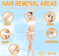 Hair Removal Brazilian Hard Wax Beans For Face, Eyebrow, Back, Chest, Bikini Areas, Legs, Arms and Beards | White Chocolate (Activated Charcoal, 100 Gram) - Pigment Indigo, 100 Gram