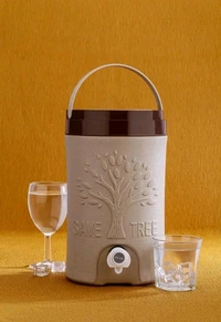 Plastic  Unicept Cool Star Plastic Insulated Water JUG 5 litres(Brown,pack of 1) - Brown