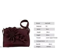 NEW Trading Shoulder Bag AND Sling Bag Best Quality Low Price Flower Bag  - Maroon