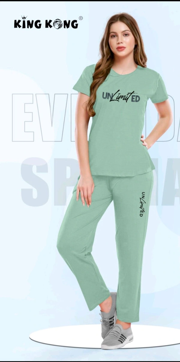 King kong pure mermaid night suit collection imported tencil fabric coord set nightdress for girls women stylish joggers - Puerto Rico, XL, Cotton