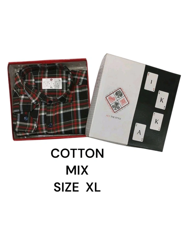 Mix Cotton  IKKA Premium Cord Fabric Shirt - L