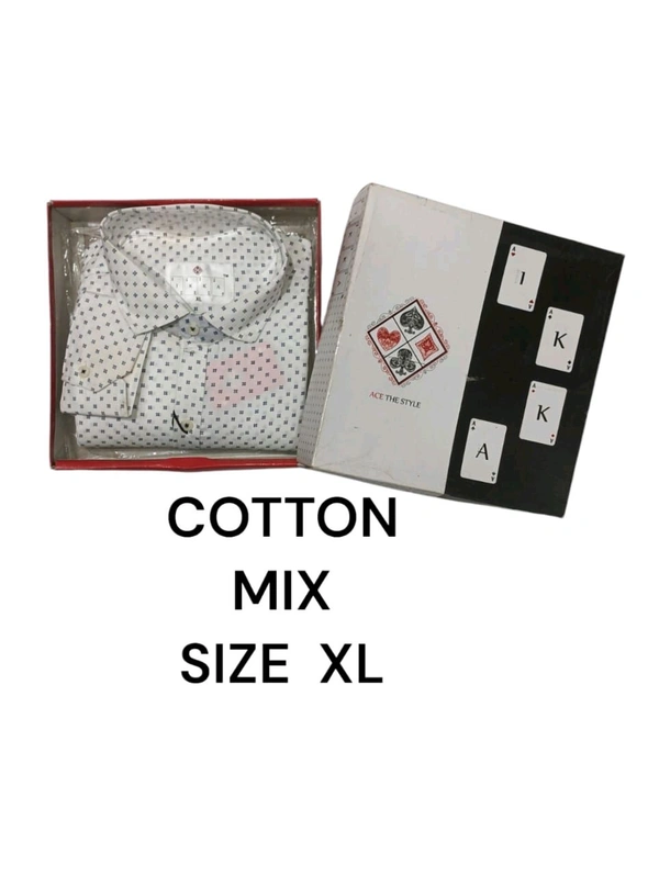 Mix Cotton  IKKA Premium Cord Fabric Shirt - XL