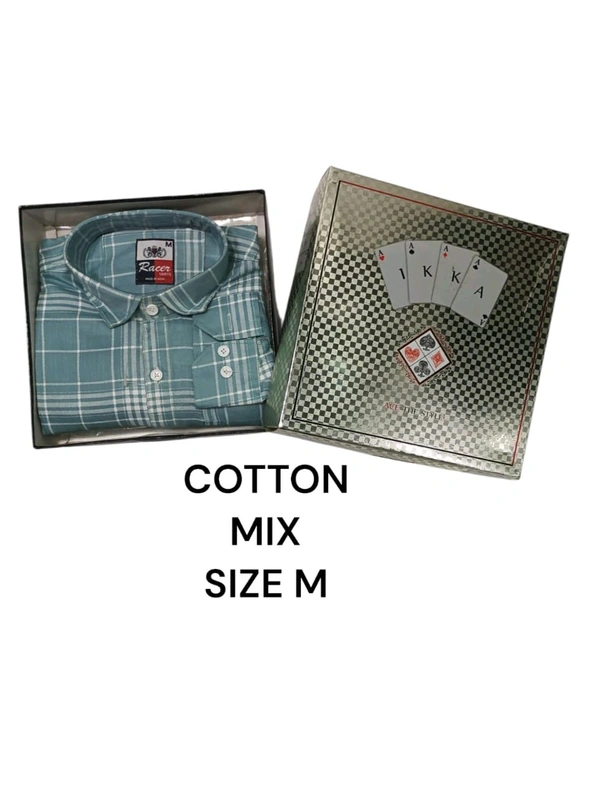 Mix Cotton  IKKA Premium Cord Fabric Shirt - L