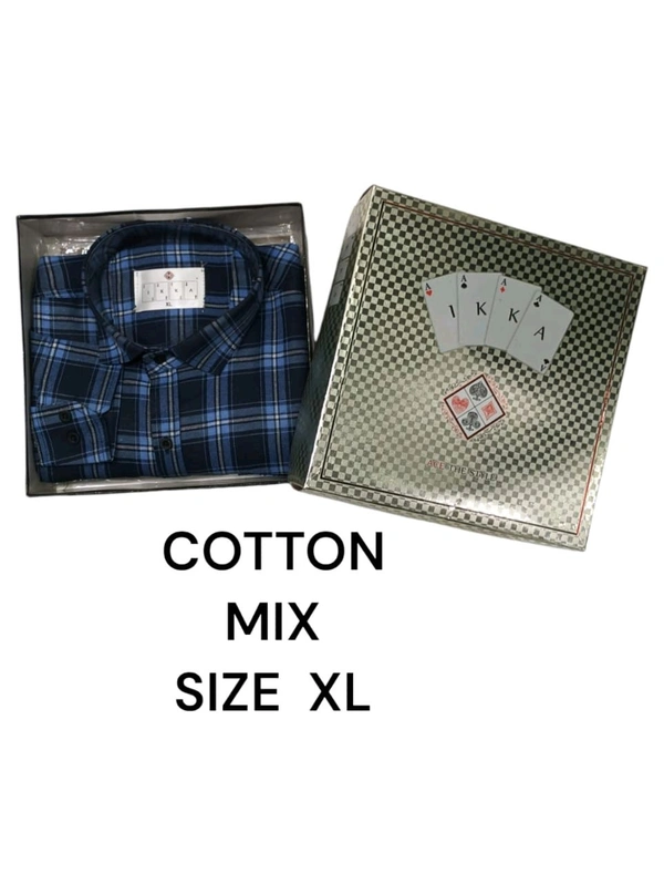 Mix Cotton  IKKA Premium Cord Fabric Shirt - M