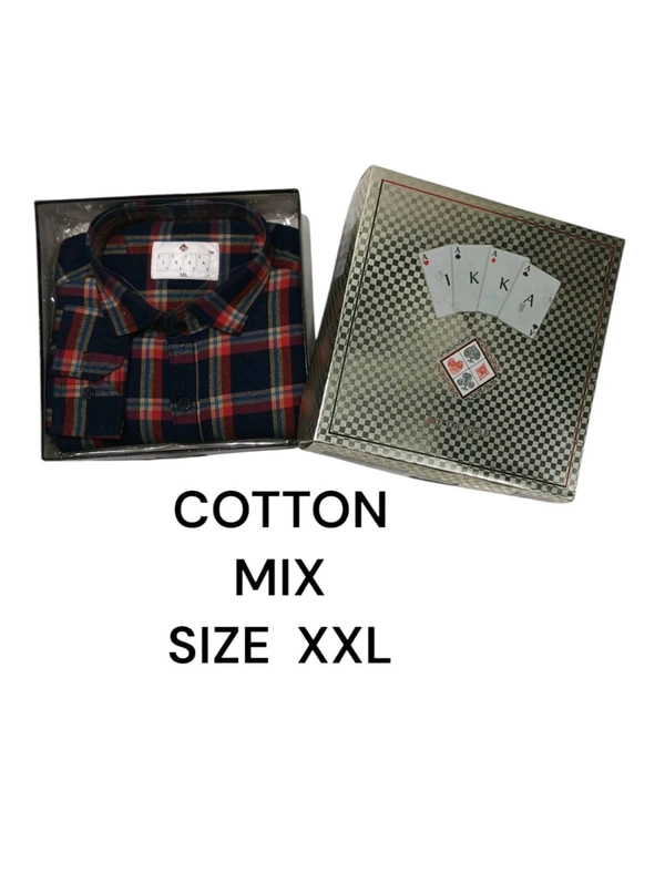 Mix Cotton  IKKA Premium Cord Fabric Shirt - L