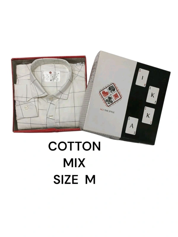 Mix Cotton  IKKA Premium Cord Fabric Shirt - L