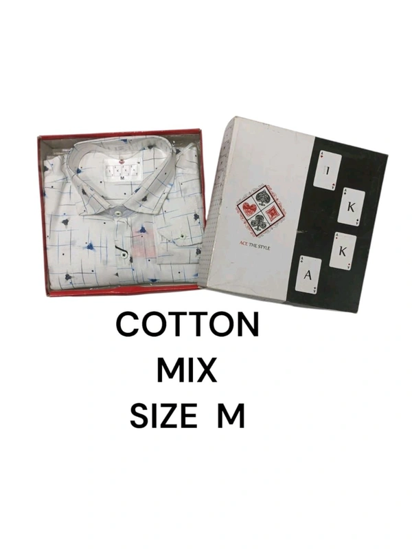 Mix Cotton  IKKA Premium Cord Fabric Shirt - M