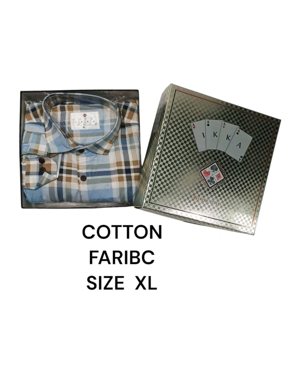 Cotton Blend IKKA Premium Cord Fabric Shirt - XL