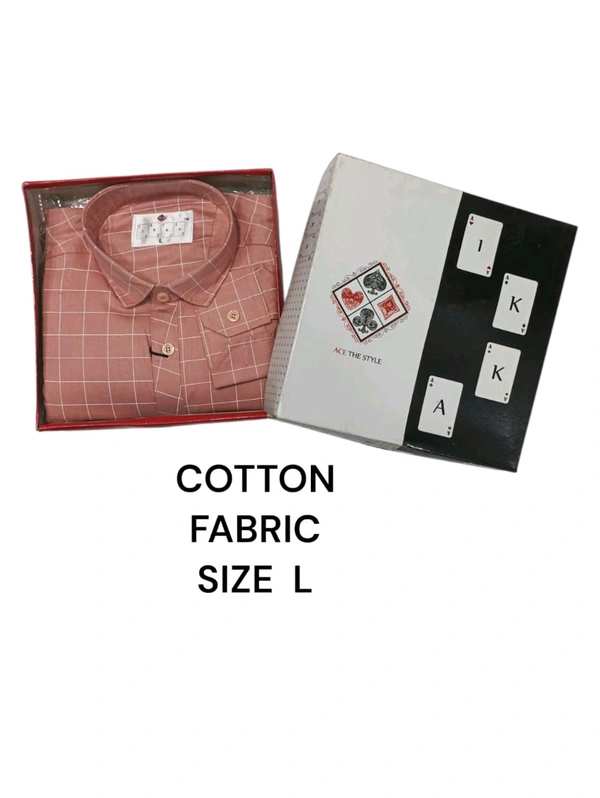 Cotton Blend IKKA Premium Cord Fabric Shirt - XL