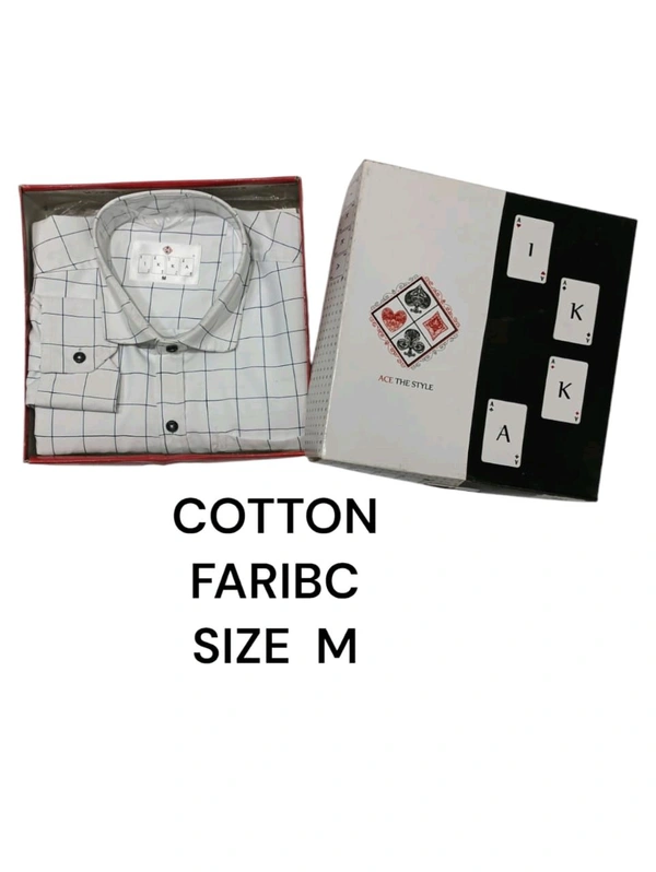 Cotton Blend IKKA Premium Cord Fabric Shirt - M