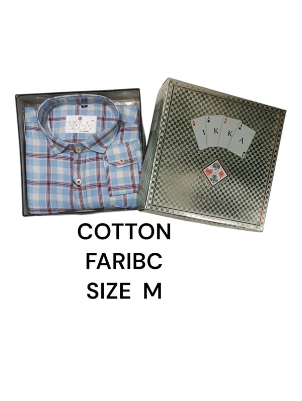 Cotton Blend IKKA Premium Cord Fabric Shirt - M