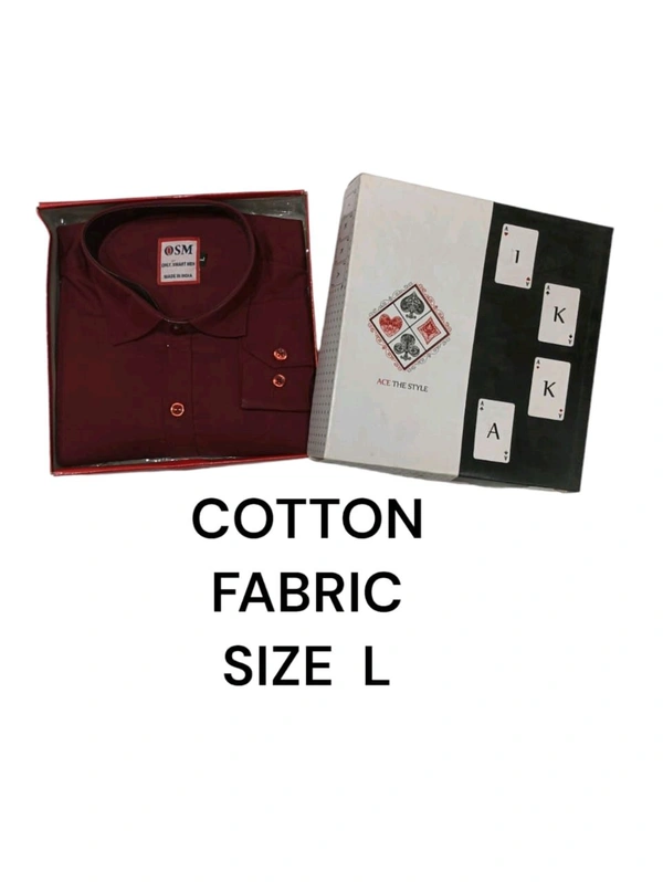 Cotton Blend IKKA Premium Cord Fabric Shirt - M