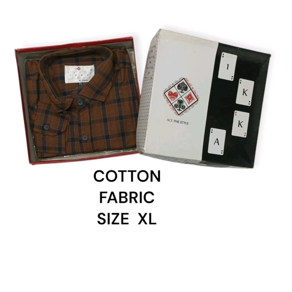 Cotton Blend IKKA Premium Cord Fabric Shirt - XL