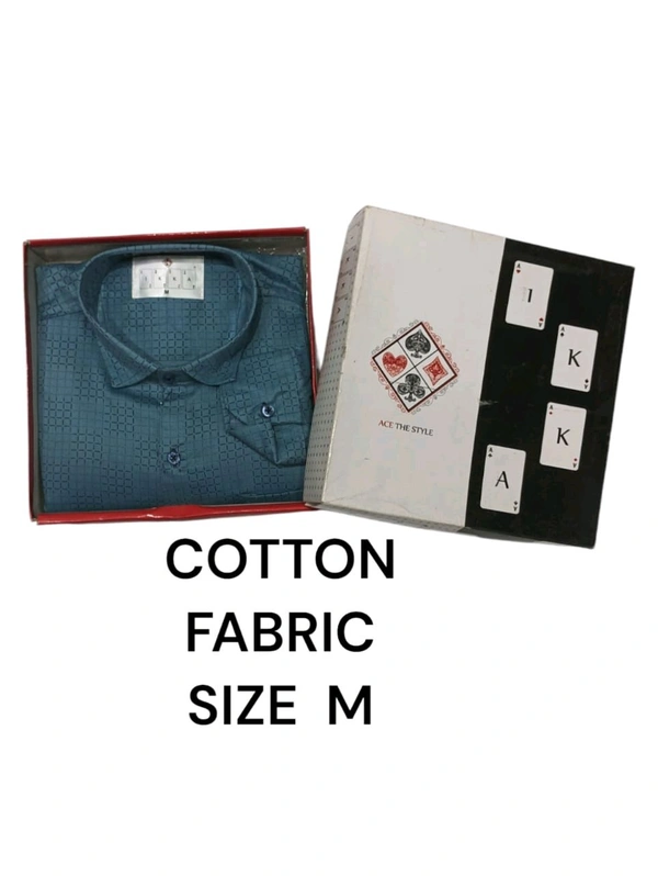 Cotton Blend IKKA Premium Cord Fabric Shirt - M