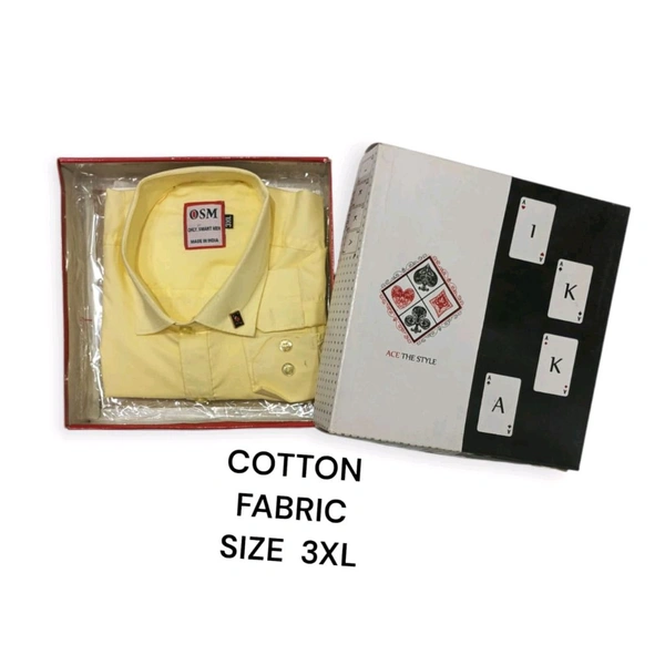 Cotton Blend IKKA Premium Cord Fabric Shirt - M
