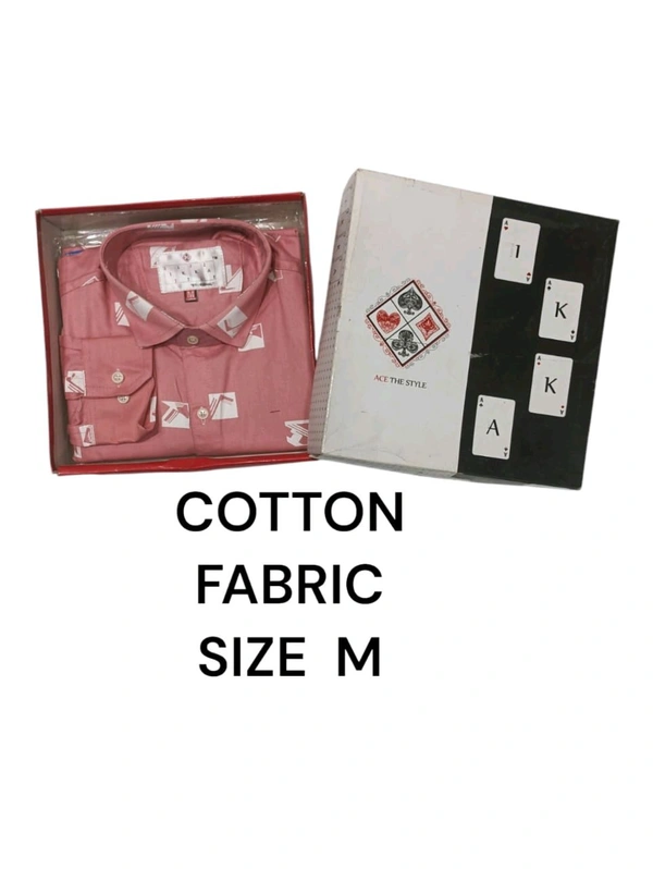 Cotton Blend IKKA Premium Cord Fabric Shirt - M