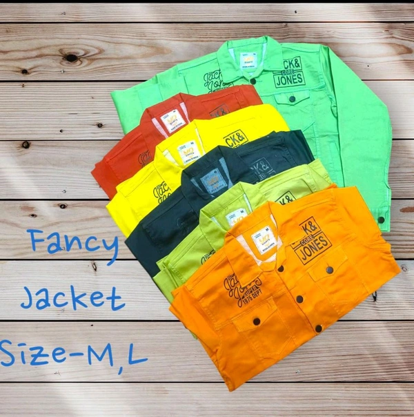 Denims  *Summary*This is a Fancy Jacket available in vibrant colors, perfect for a stylish look. - L, Fuego
