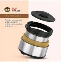  Stainless Steel Thermoware Casserole for Roti/Chapati | Double Wall Insulated Hot Pot for hot Meal - 2000ML - Free Size
