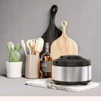  Stainless Steel Thermoware Casserole for Roti/Chapati | Double Wall Insulated Hot Pot for hot Meal - 2000ML - Free Size