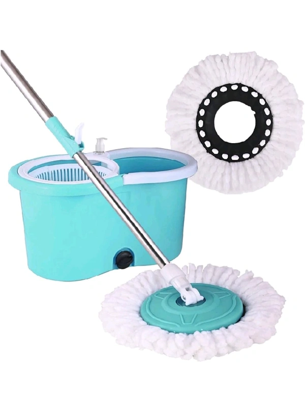 SHADOMAX Floor Cleaner with Spin Bucket Mop Set Offer for Best 360 Degree Easy Magic Cleaning ( 1 Extra Refill ) Pocha Maarne Waala - Scooter, FREE SIZE, 0.2kg